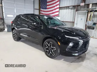 2024 Chevrolet Blazer RS with VIN 3GNKBKRSXRS174979, listed as a Copart auction lot 57282895 with 14,560 mi miles and Salvage title. Bid and sale history available at DreamBid. Image 4.