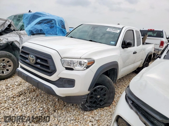 2021 Toyota Tacoma SR z VIN 3TYRX5GN4MT007896, wystawiony jako Copart lot #55284685 z przebiegiem 95 815 mil mil oraz Szkoda całkowita • Salvage title. Historia ofert i sprzedaży dostępna na DreamBid. Obrazek 1.