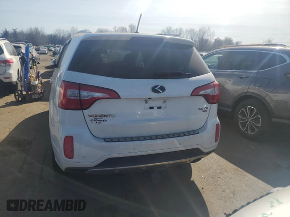 2014 Kia Sorento SX with VIN 5XYKWDA71EG465298, listed as a Copart auction lot 48633095 with 169,257 mi miles and Non Repairable. Bid and sale history available at carsss.com. Image 6.