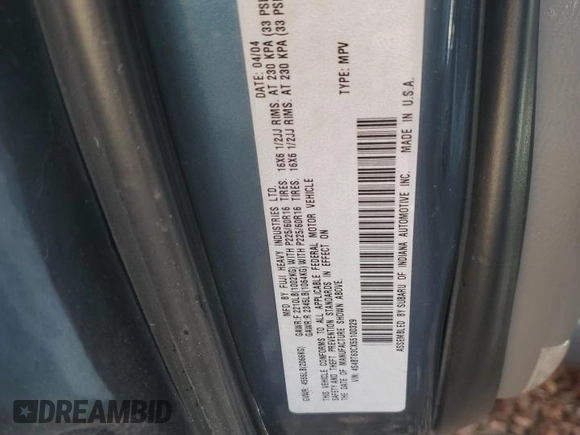 2005 Subaru Baja Turbo z VIN 4S4BT63CX55100329, wystawiony jako Copart lot #44267565 z przebiegiem 231 034 mil mil oraz Szkody całkowita. Historia ofert i sprzedaży dostępna na DreamBid. Obrazek 12.