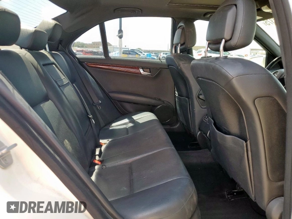 2011 Mercedes-Benz C with VIN WDDGF5EB2BA473745, listed as a Copart auction lot 53893375 with 107,094 mi miles and Salvage Title. Bid and sale history available at carsss.com. Image 10.