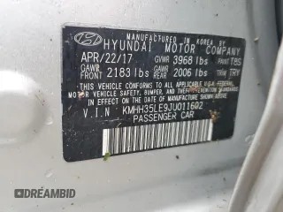 2018 Hyundai Elantra GT with VIN KMHH35LE9JU011602, listed as a Copart auction lot 75507694 with 0 mi miles and Salvage Title. Bid and sale history available at carsss.com. Image 13.