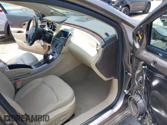 2012 Buick LaCrosse Premium 1 with VIN 1G4GD5E37CF208814, listed as a IAAI auction lot 42437117 with 91,607 mi miles and . Bid and sale history available at DreamBid. Image 5.