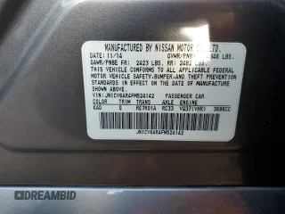 2015 Infiniti Q40 with VIN JN1CV6AR4FM524142, listed as a Copart auction lot 74427954 with 94,995 mi miles and Salvage Title. Bid and sale history available at carsss.com. Image 12.