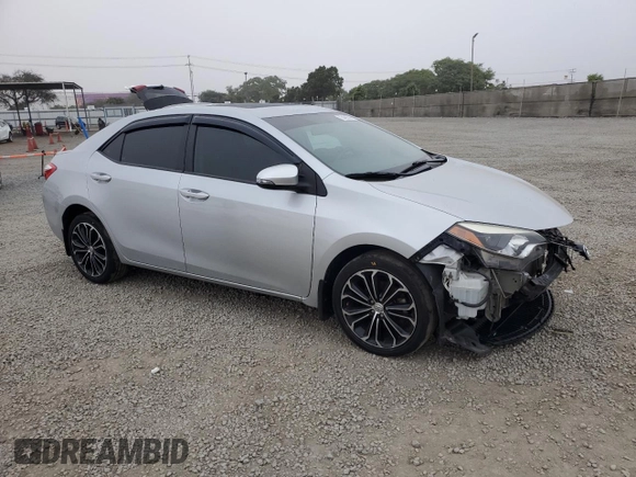 2014 Toyota Corolla L with VIN 5YFBURHE8EP072076, listed as a Copart auction lot 75488504 with 92,596 mi miles and Salvage title. Bid and sale history available at DreamBid. Image 4.