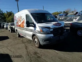 2020 Ford Transit Cargo with VIN 1FTBR2CG2LKB54267, listed as a Copart auction lot 77145744 with 75,702 mi miles and Salvage Title. Bid and sale history available at carsss.com. Image 12.