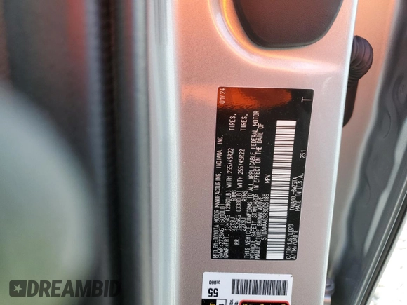2024 Lexus TX 350 с VIN 5TDAAAA62RS005186, выставлен на аукционе Copart как лот 64697124 с пробегом 2 585 миль миль и Списание • Salvage title. История ставок и продаж доступна на DreamBid. Изображение 13.