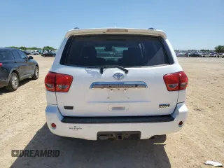 2017 Toyota Sequoia Limited with VIN 5TDKY5G14HS068436, listed as a Copart auction lot 52301095 with 185,489 mi miles and Salvage Title. Bid and sale history available at carsss.com. Image 6.