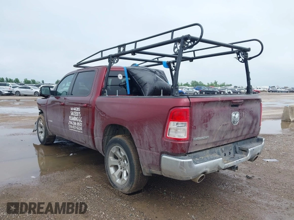 2022 Ram 1500 Big Horn with VIN 1C6RREFT4NN119974, listed as a IAAI auction lot 42162712 with 123,724 mi miles and . Bid and sale history available at DreamBid. Image 3.