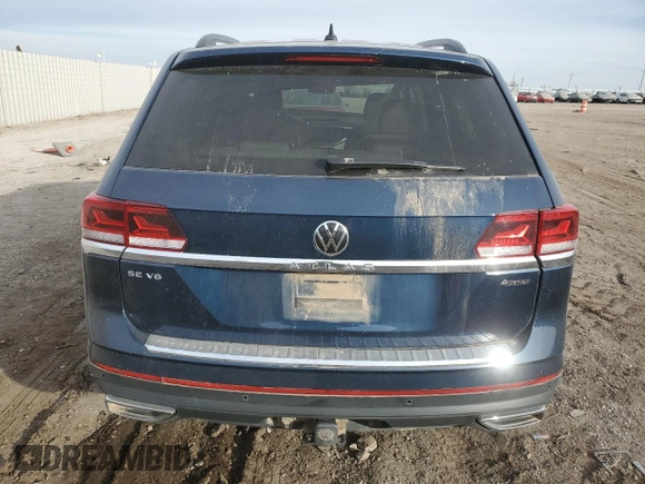 2023 Volkswagen Atlas SE with VIN 1V2HR2CA8PC545024, listed as a Copart auction lot 43775075 with 35,643 mi miles and Salvage title. Bid and sale history available at DreamBid. Image 6.