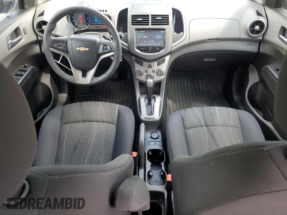 2016 Chevrolet Sonic LT with VIN 1G1JC5SH4G4119418, listed as a Copart auction lot 55809185 with 97,740 mi miles and Salvage title. Bid and sale history available at DreamBid. Image 8.