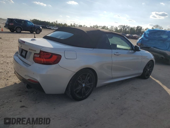 2017 BMW 2 Series M240i xDrive with VIN WBA2L3C34HV667706, listed as a Copart auction lot 80499914 with 77,788 mi miles and Salvage Title. Bid and sale history available at carsss.com. Image 3.