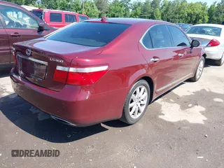 2007 Lexus LS 460 with VIN JTHBL46F975000819, listed as a IAAI auction lot 42547913 with 221,827 mi miles and . Bid and sale history available at DreamBid. Image 4.