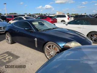 2007 Jaguar XK with VIN SAJWA43B075B09846, listed as a Copart auction lot 76014244 with 0 mi miles and Salvage Title. Bid and sale history available at carsss.com. Image 4.