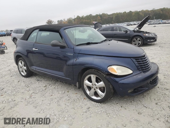 2005 Chrysler PT Cruiser Touring with VIN 3C3EY55E45T297675, listed as a Copart auction lot 75301374 with Not Provided miles and Salvage Title. Bid and sale history available at DreamBid. Image 4.