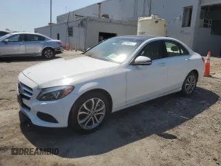 2017 Mercedes-Benz C 300 z VIN 55SWF4KB9HU220182, wystawiony jako Copart lot #62109395 z przebiegiem Nie podano mil oraz Szkoda całkowita • Salvage title. Historia ofert i sprzedaży dostępna na DreamBid. Obrazek 1.