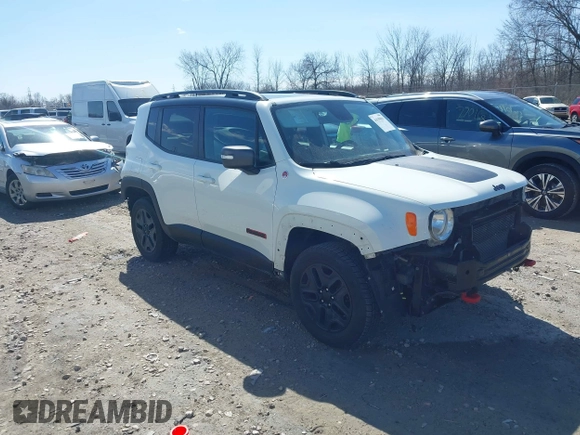 2018 Jeep Renegade Trailhawk with VIN ZACCJBCB6JPG71929, listed as a IAAI auction lot 41939091 with 109,354 mi miles. Bid and sale history available at carsss.com. Image 1.