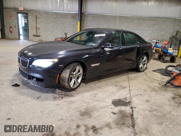 2014 BMW 7 Series 750i xDrive with VIN WBAYB6C55ED224739, listed as a Copart auction lot 84935364 with 173,805 mi miles and Salvage Title. Bid and sale history available at carsss.com. Image 1.