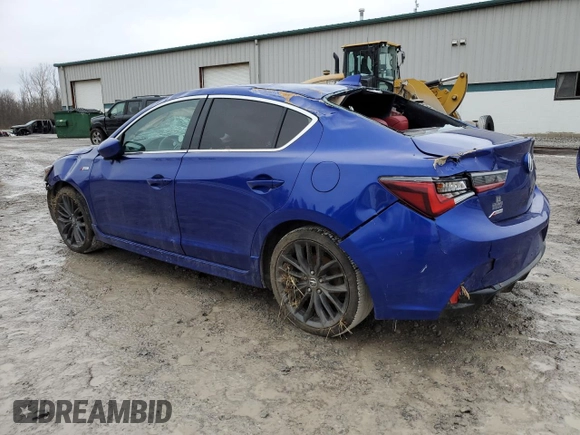 2019 Acura ILX w/Premium/A-Spec Pkg with VIN 19UDE2F81KA002043, listed as a Copart auction lot 72591162 with 83,842 mi miles. Bid and sale history available at carsss.com. Image 2.
