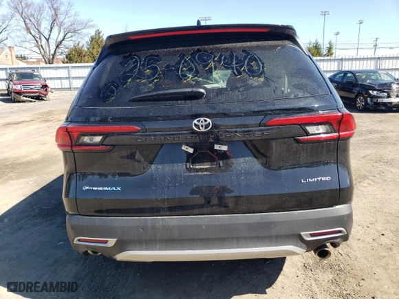 2024 Toyota Grand Highlander Hybrid MAX Limited with VIN 5TDADAB59RS004565, listed as a Copart auction lot 49217465 with 0 mi miles and Salvage Title. Bid and sale history available at carsss.com. Image 6.
