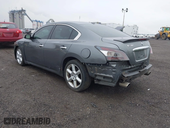 2014 Nissan Maxima S with VIN 1N4AA5AP5EC498296, listed as a IAAI auction lot 42190460 with 199,185 mi miles and . Bid and sale history available at DreamBid. Image 3.
