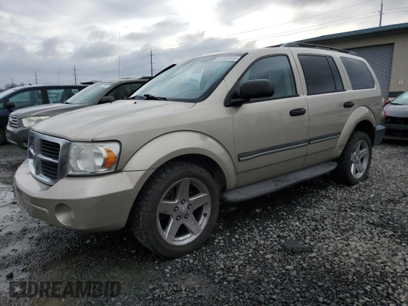 2008 Dodge Durango SLT z VIN 1D8HB48298F106001, wystawiony jako Copart lot #41502945 z przebiegiem 147 870 mil mil oraz Szkoda całkowita • Salvage title. Historia ofert i sprzedaży dostępna na DreamBid. Obrazek 1.