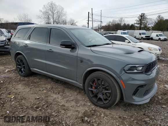 2021 Dodge Durango SRT Hellcat with VIN 1C4SDJH99MC740849, listed as a Copart auction lot 44979115 with 40,615 mi miles and Salvage Title. Bid and sale history available at DreamBid. Image 4.