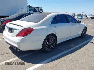 2015 Mercedes-Benz S 550 with VIN WDDUG8CBXFA185479, listed as a IAAI auction lot 42238690 with 120,552 mi miles and . Bid and sale history available at carsss.com. Image 4.