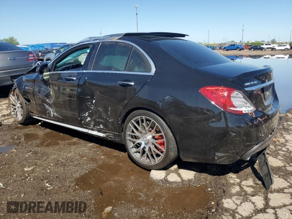 2017 Mercedes-Benz C 63 S AMG with VIN 55SWF8HB3HU186688, listed as a Copart auction lot 57299905 with 47,913 mi miles and Clean title. Bid and sale history available at DreamBid. Image 2.