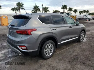 2019 Hyundai Santa Fe SE with VIN 5NMS2CAD8KH070404, listed as a Copart auction lot 46729285 with 0 mi miles and Non Repairable. Bid and sale history available at carsss.com. Image 3.