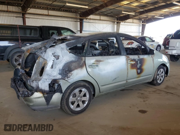 2007 Toyota Prius with VIN JTDKB20U673234573, listed as a Copart auction lot 51957025 with 0 mi miles and Non Repairable. Bid and sale history available at carsss.com. Image 3.