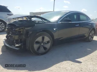 2019 Tesla Model 3 Long Range with VIN 5YJ3E1EB8KF391286, listed as a Copart auction lot 52175035 with 25,384 mi miles and Salvage Title. Bid and sale history available at carsss.com. Image 1.