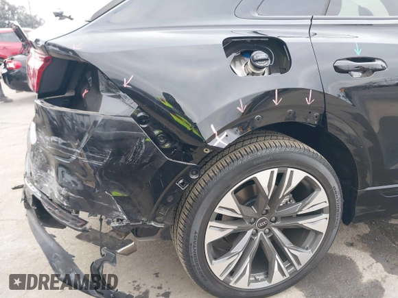 2024 Audi Q8 Premium with VIN WA1AVBF13RD001693, listed as a IAAI auction lot 41461914 with 1,751 mi miles and . Bid and sale history available at DreamBid. Image 6.