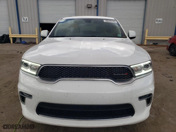 2022 Dodge Durango SXT with VIN 1C4RDHAG9NC158977, listed as a Copart auction lot 48378195 with 29,715 mi miles and Salvage Title. Bid and sale history available at carsss.com. Image 5.