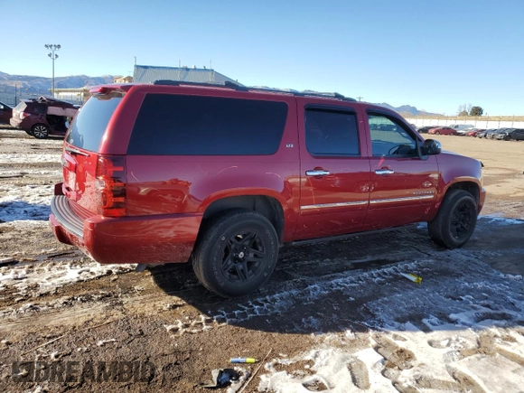 2014 Chevrolet Suburban LTZ with VIN 1GNSCKE08ER168239, listed as a Copart auction lot 42143915 with 137,902 mi miles and Salvage title. Bid and sale history available at DreamBid. Image 3.