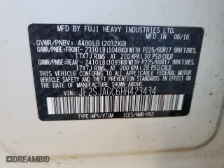 2017 Subaru Forester Premium with VIN JF2SJAGC6HH423434, listed as a Copart auction lot 52952195 with 121,196 mi miles and Salvage Title. Bid and sale history available at carsss.com. Image 13.