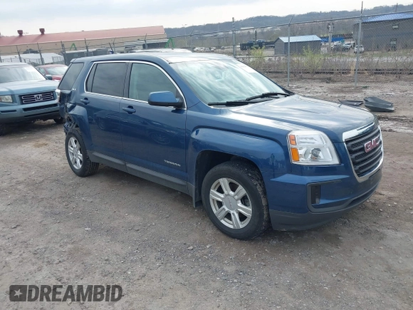 2016 GMC Terrain SLE with VIN 2GKFLSEK4G6297819, listed as a IAAI auction lot 42023775 with 128,658 mi miles. Bid and sale history available at carsss.com. Image 1.