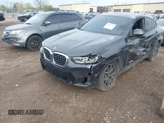 2023 BMW X4 xDrive30i with VIN 5UX33DT01P9N66552, listed as a IAAI auction lot 42103350 with 56,303 mi miles and . Bid and sale history available at DreamBid. Image 17.