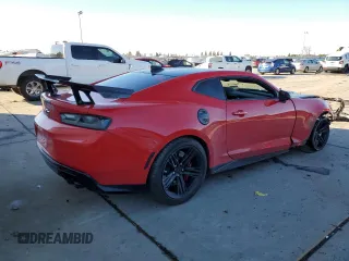2018 Chevrolet Camaro ZL1 with VIN 1G1FJ1R63J0180928, listed as a Copart auction lot 44573285 with 36,835 mi miles and Salvage Title. Bid and sale history available at DreamBid. Image 3.