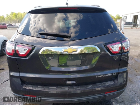 2015 Chevrolet Traverse LS with VIN 1GNKRFED0FJ248403, listed as a IAAI auction lot 42005610 with 161,578 mi miles and . Bid and sale history available at DreamBid. Image 16.