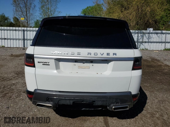 2019 Land Rover Range Rover Sport HSE with VIN SALWR2RKXKA827722, listed as a Copart auction lot 57311325 with Not provided miles and Non repairable. Bid and sale history available at DreamBid. Image 6.