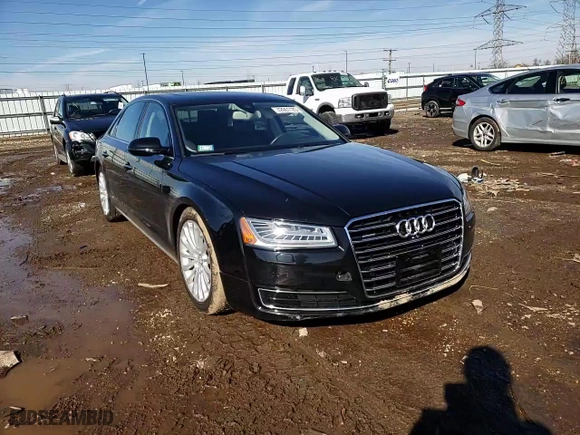2016 Audi A8 L 3.0T with VIN WAU34AFD1GN007762, listed as a Copart auction lot 42961123 with 76,376 mi miles. Bid and sale history available at carsss.com. Image 11.