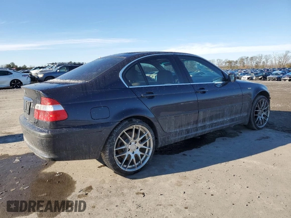 2002 BMW 3 Series 330xi with VIN WBAEW53412PG09026, listed as a Copart auction lot 89108295 with 106,516 mi miles and Salvage title. Bid and sale history available at DreamBid. Image 3.