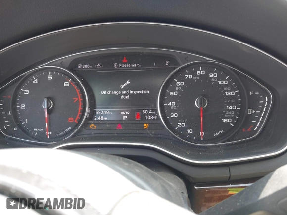 2019 Audi A4 Premium z VIN WAUGMAF48KN007428, wystawiony jako IAAI lot #42311766 z przebiegiem 65 249 mil mil oraz . Historia ofert i sprzedaży dostępna na DreamBid. Obrazek 7.