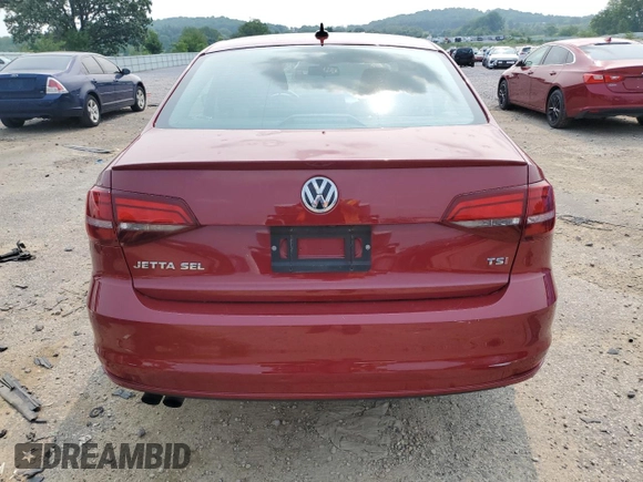 2016 Volkswagen Jetta SEL with VIN 3VWL07AJ2GM323581, listed as a Copart auction lot 58790005 with 90,692 mi miles and Non repairable. Bid and sale history available at DreamBid. Image 6.