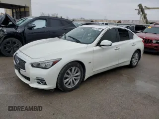 2017 Infiniti Q50 3.0t Premium with VIN JN1EV7AR0HM837545, listed as a Copart auction lot 43253185 with 128,277 mi miles and Salvage Title. Bid and sale history available at carsss.com. Image 1.