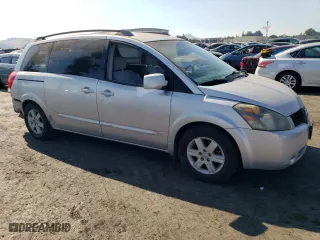 2005 Nissan Quest SL with VIN 5N1BV28U55N112053, listed as a Copart auction lot 61346863 with 104,373 mi miles and Salvage Title. Bid and sale history available at carsss.com. Image 4.