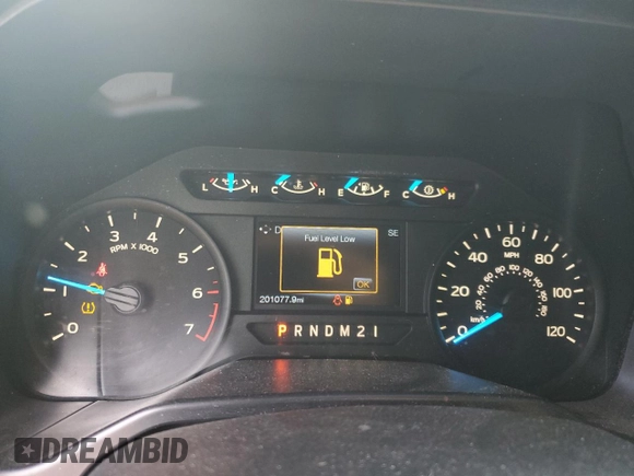 2015 Ford F-150 XLT with VIN 1FTEX1EP1FKE99188, listed as a Copart auction lot 54117115 with 201,077 mi miles and Salvage title. Bid and sale history available at DreamBid. Image 9.