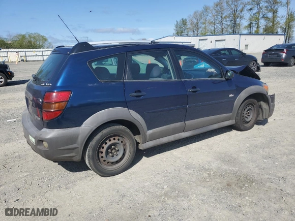 2005 Pontiac Vibe with VIN 5Y2SL63805Z476885, listed as a Copart auction lot 53097915 with 99,484 mi miles and Salvage Title. Bid and sale history available at carsss.com. Image 3.