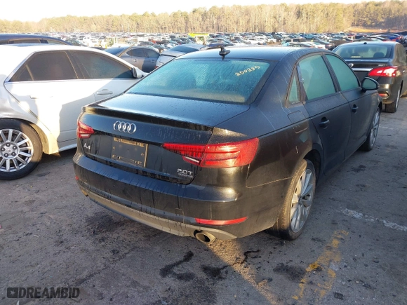 2017 Audi A4 Premium with VIN WAUANAF47HN039038, listed as a IAAI auction lot 41439609 with 121,410 mi miles. Bid and sale history available at carsss.com. Image 4.